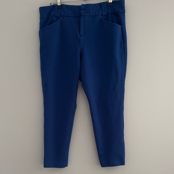 torrid Pants - torrid Deep Blue Cropped Ponte Pants